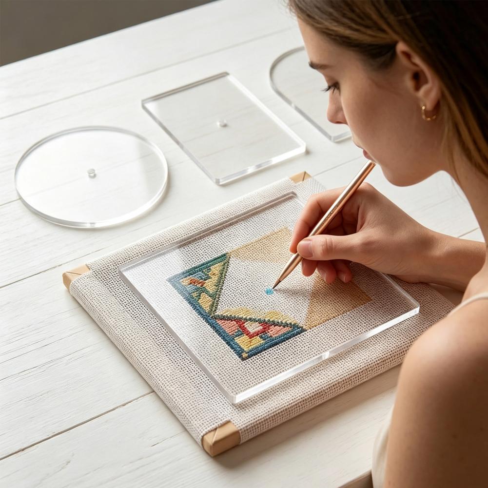 Embroidery Craft - 5PCS Set Template Bordir Akrilik Bentuk