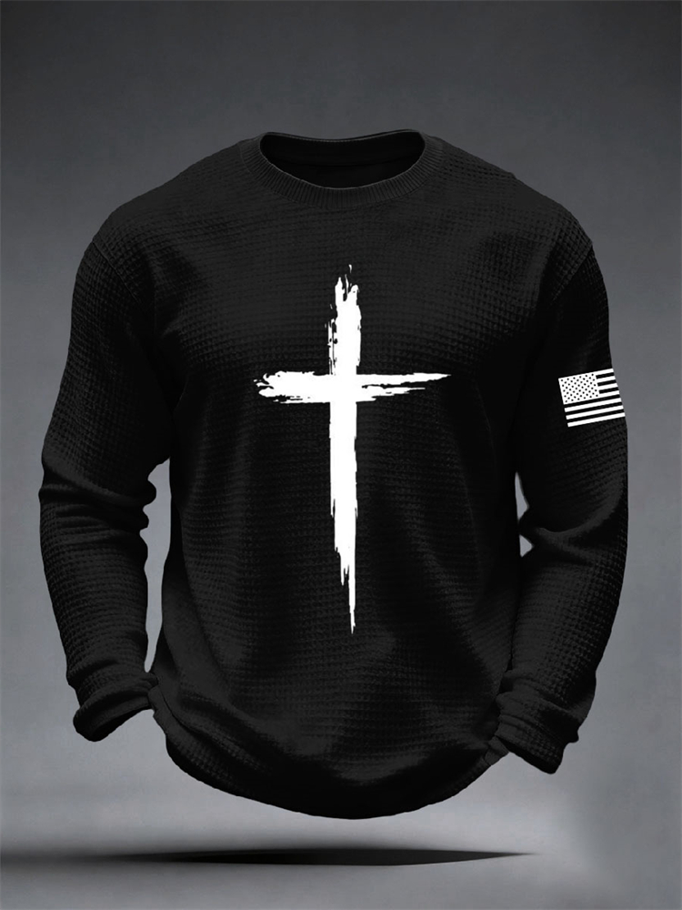 Embellish Knit - Kaos Lengan Panjang Pria Model Baru