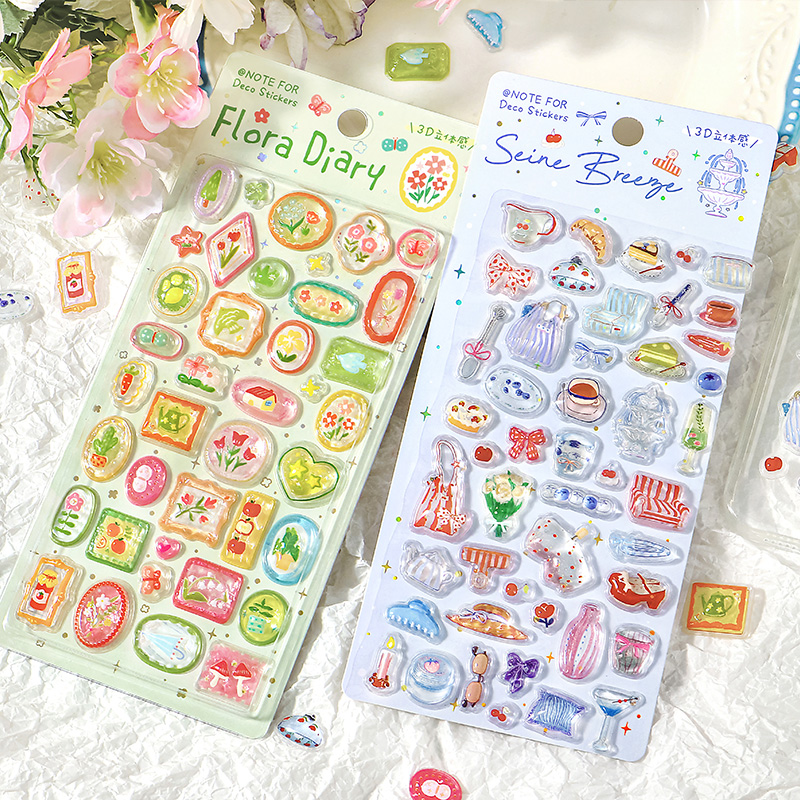 Embellishments For Scrapbooking - 1 Buah/Pak Stiker Timbul 3D Lucu