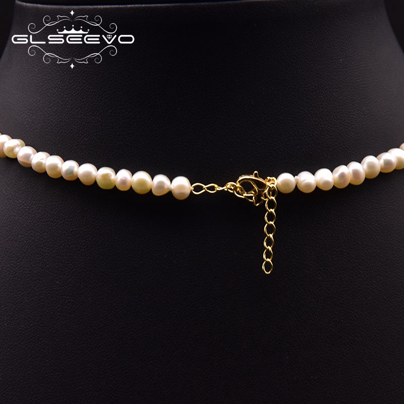 GLSEEVO Kalung Pendek Mutiara  - Pearl Trim Chain ulasan dan harga