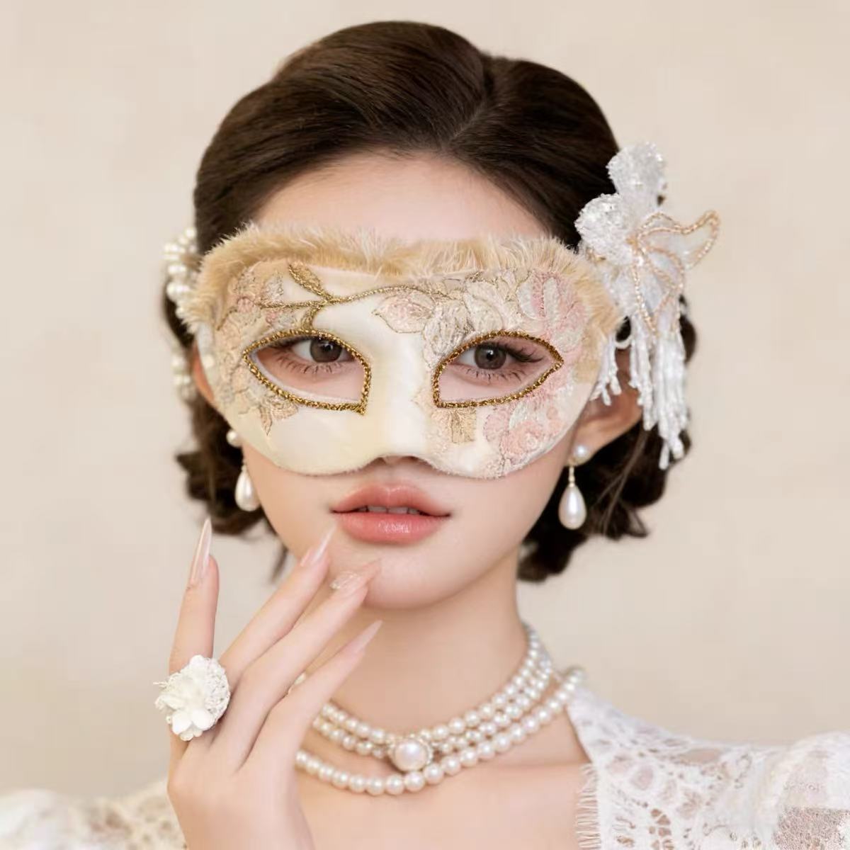 Masker Telinga Kucing 2026 Bar - Tassel Fringe Trim ulasan dan harga