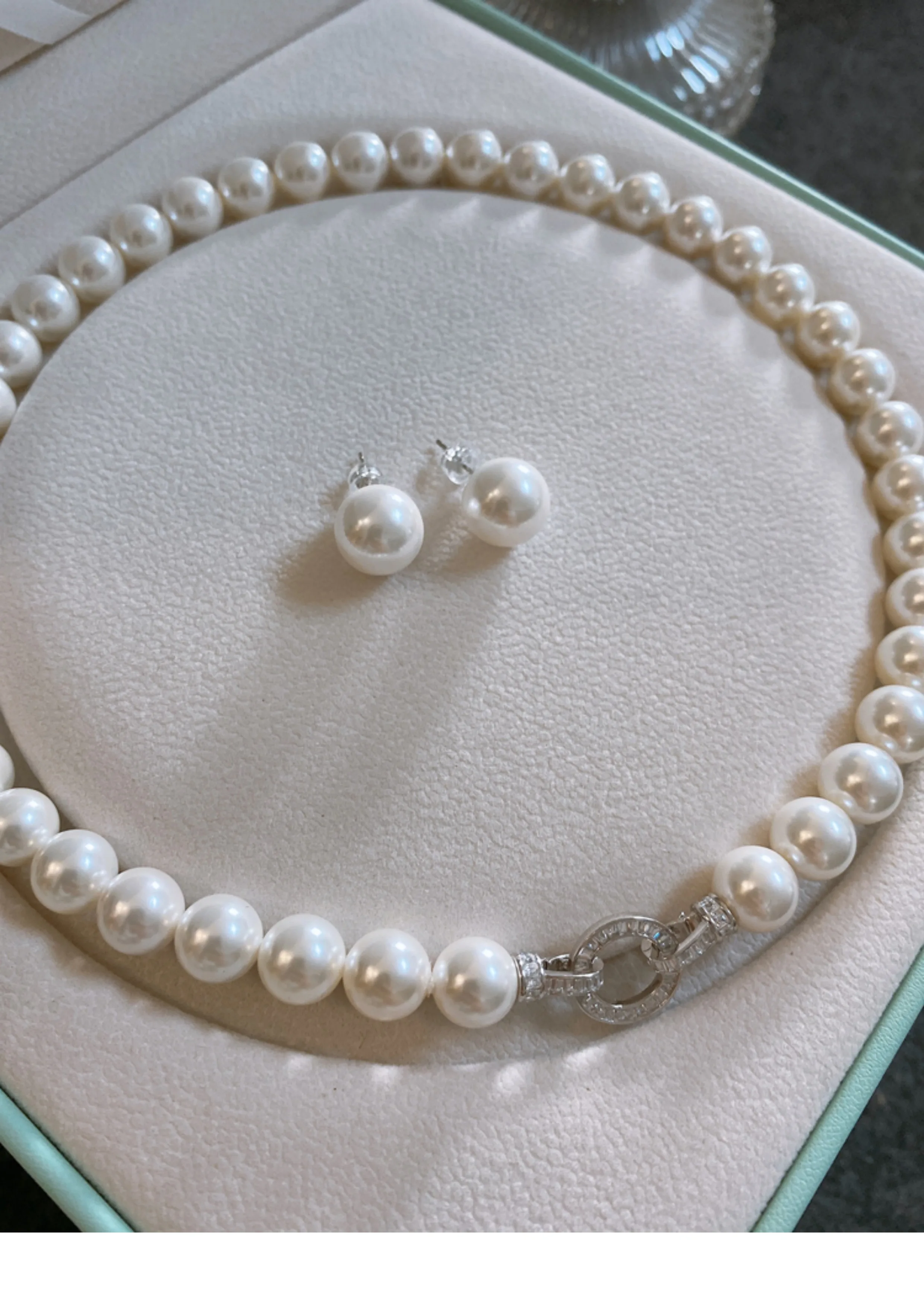 Kalung Mutiara Alami Akoya Put - Pearl Trim Chain ulasan dan harga