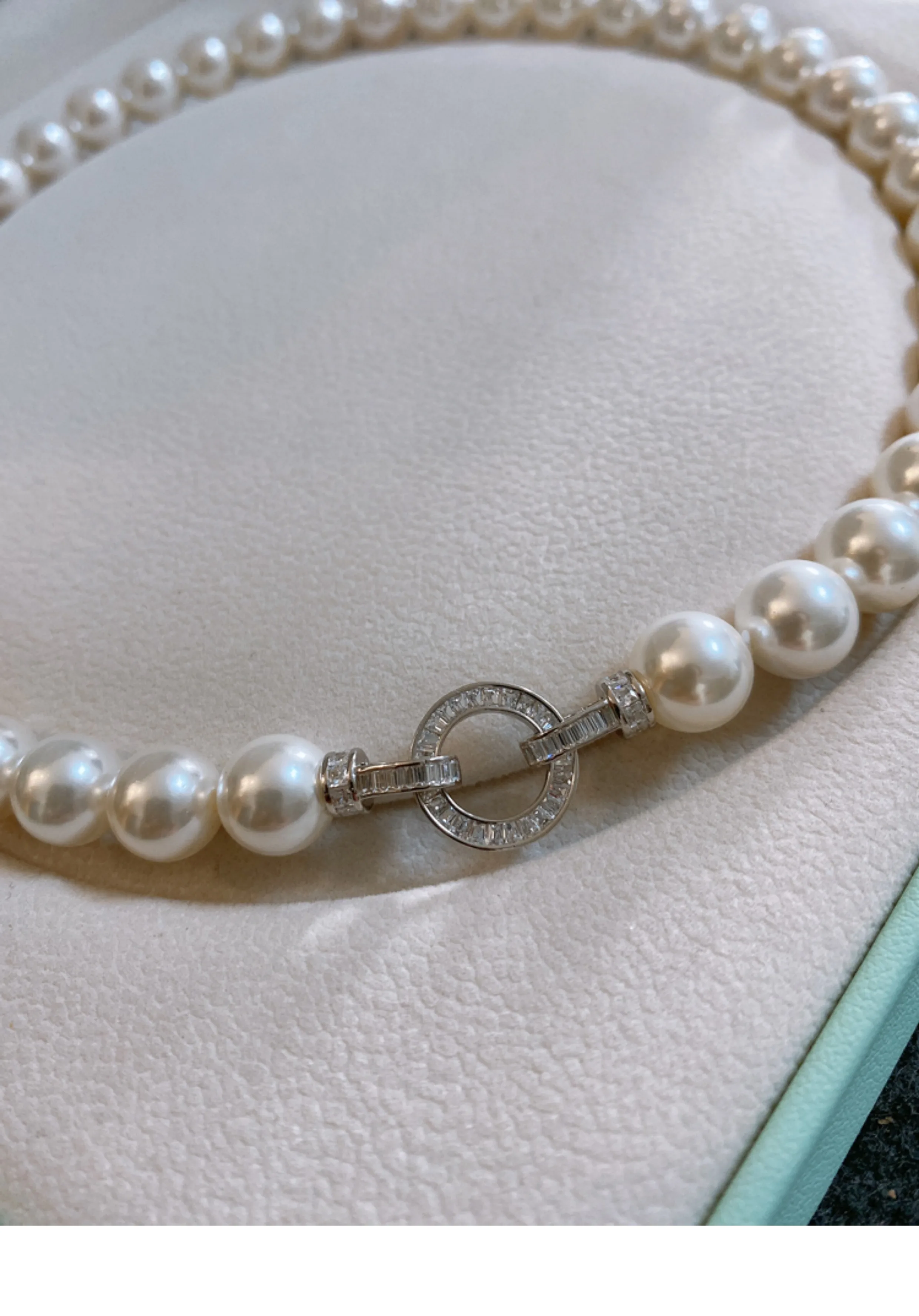 Kalung Mutiara Alami Akoya Put - Pearl Trim Chain ulasan dan harga
